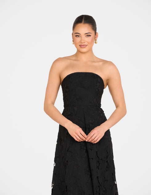 Nellie Strapless Midi Dress